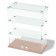 Desktop window, 2 shelves, 600 × 300 × 700, chipboard, glass, color Book light