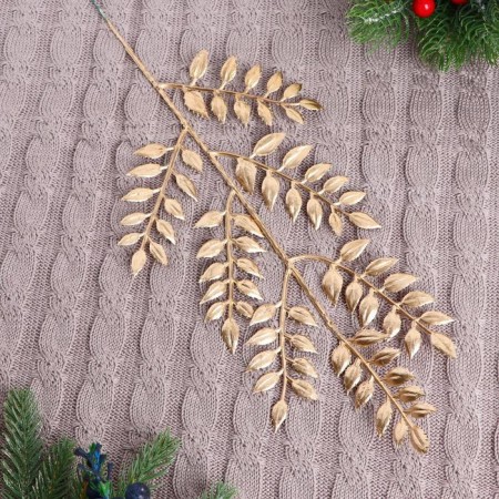 Decor shine "Myrtle branch" 13x31 cm, mix (gold, silver)-1