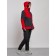 Ski costume female winter, size 50, red color