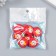 Decor for creativity plastic "Baby Strawberry" 2.5x2 cm