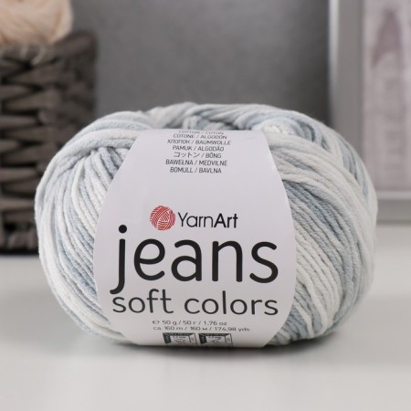 Yarn "Jeans Soft Colors" 55% cotton, 45% acrylic 160m/50g (6208)