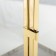 Summary Metal "Rectangular Lantern" set 2 pcs gold 18x18x42, 14x14x34 cm