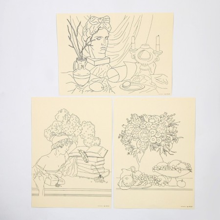 Sketching on watercolor paper "still lifes"-4
