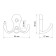 Hook furniture tundra TKD007, two -rod, gold, 4 pcs TMP