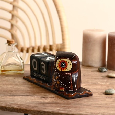 Calendar table tree "Owl Beauty" mix 22x7x11 cm-6
