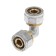 OTMO corner, crimping, 16 mm, brass