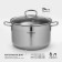 Orion pan, 6 l, d = 24 cm, glass cover, heat distribution bottom, induction