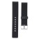 20 mm watch strap, silicone, L-22 cm, black