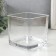 Glass of glass per 1 candle "Square" transparent 10x10x10 cm