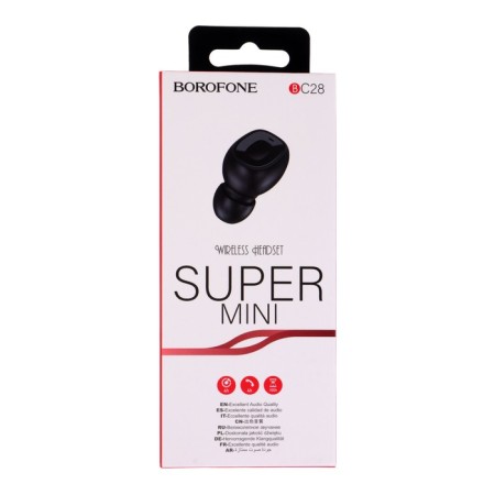Wireless headphone Borofone BC28 Shiny Sound, microphone, BT5.0, 40 mAh, black-4