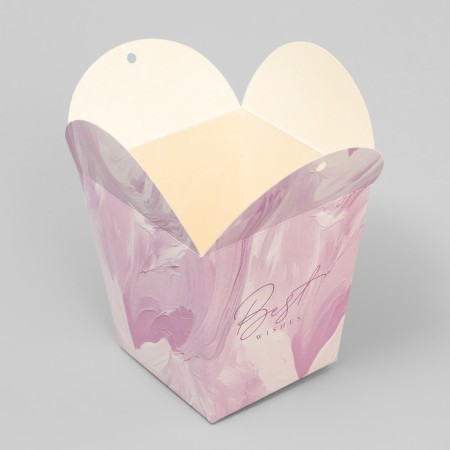 Bonbonniere box, gift packaging, “textures”, 7.5 x 8 x 7.5 cm-2