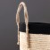 Storage basket "Peru", with handles, 29 x 29 x 25 cm, natural, black