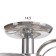 Causte "Venda" 8x40W E27 Chrome Model: 2800089