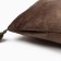 Decorative pillowcase with brushes Ethel Color Coffee, 45x45 cm, polyester, velor