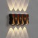 Front Facade "Gloss", FSD-044, 8 W, 3000K, 4 rays, IP65, 220 V, plastic, black