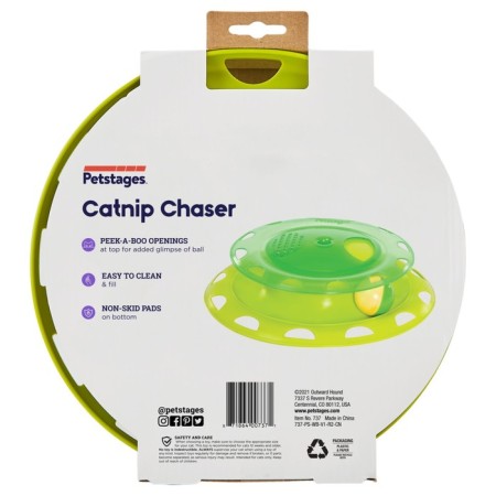 Petstags "track" toy for cats, with a cat mint container-2