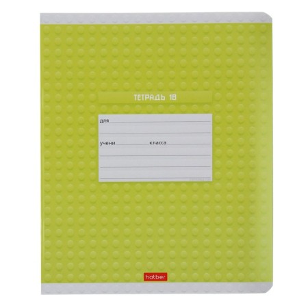 Notebook 18 sheets in the Constructor cage, cover coated cardboard, rounded corners, block 65 g/m2, fields, mix-2