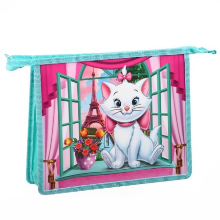 Folder d/notebooks A5 zipper on top plastic PM-A5-29, kitty Marie-6