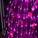 Smart garland "Horse tail" 10 threads 1 m dew, ip20, silver thread, 100 LED, remote control, application, glow RGB, USB