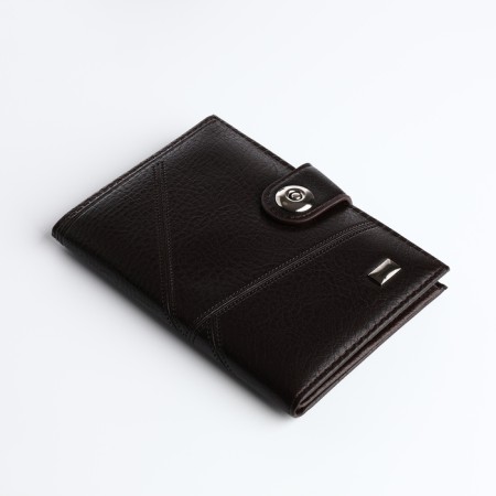 Cover for car documents and passports for magnet, brown color-2