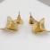 Earrings Metal "Modern" Distortion Mini, Color Gold