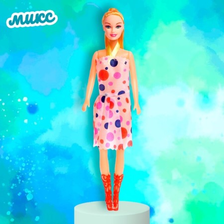 Model doll "Anna" in a dress, mix-7