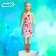 Model doll "Anna" in a dress, mix