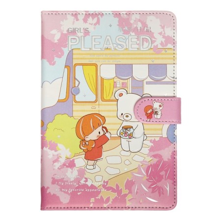 Notebook Gift Book with a Slocation, A6+, 48 sheets, line, 12.5 x 19 x 2 cm, "Friends"-2