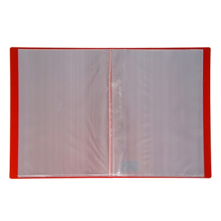 Folder with 30 A4, 500 microns, Calligrata, texture "Sand", Red-1