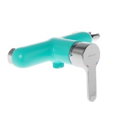 Shower mixer Accoona A8067M, single -leaf, turquoise