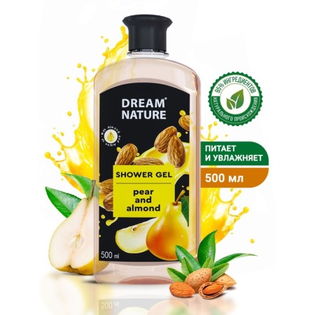Dream Nature Soul Gel "Pear and Almonds", 500 ml-2