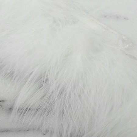 Braid with feathers Marabu, 8-10 cm, 5 ± 0.5 m, white color-3