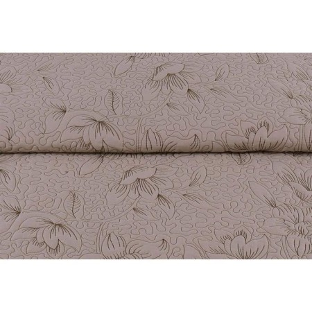 A set with a blanket "Daisy", size 230x250 cm, 50x70 cm - 2 pcs, the color of coffee-1