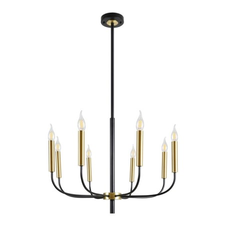 Lamp Ceiling Economy Service 10275/8bk+GD, 8x40W, E14, 103x63x63 cm