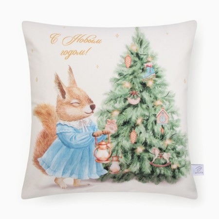 Case on the pillow Ethel "Squirrel", 40*40 cm, 100 p/e, velor