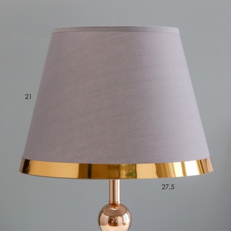 Highlight lamp with "Okli" E27 40W gray-gold 28x28x48 cm-3