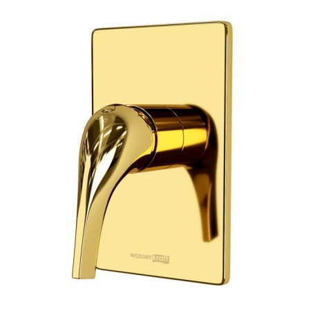 Shower mixer Wasserkraft Sauer 7151, single -leaf, without watering can, without spout, gold-3