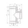 Sandwich-three 90 °, D 160 × 220 mm, stainless steel, 0.5 mm/0.5 mm