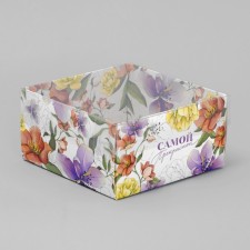 Box for confectionery products with PVC cover “Sam”, 11.5 x 11.5 x 6 cm