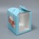 Box for small cake, confectionery packaging, Easter, 15 x 15 x 18 cm