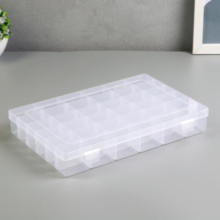 Casket Plastic for trifles "rectangular" 36 departments 4.3x27.5x17.8 cm