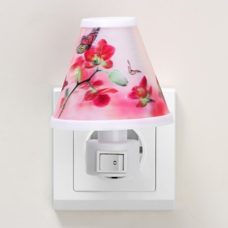 Night "Butterflies" LED white-pink 8.3x11x11 cm Risalux-2