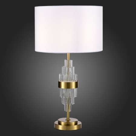 ST LUCE bedside lamp. SL1002.304.01. Onzo. 1x40 watts, E27, 36x36x65 cm, brass color-4