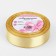 A satin ribbon "Golden threads", 25 mm × 23 ± 1 m, beige color No. 087