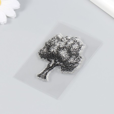 Stamp for creativity Silicon "Tree" 9x6 cm-1
