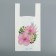 Package "Flowers", polyethylene, T -shirt, 28 x 55 cm, 35 μm