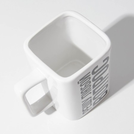 Ceramic mug “I will solve any question”, 500 ml, white color-3