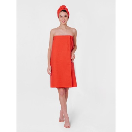 Bathwood set, size 78x145 cm, color coral-2