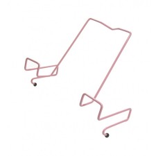 Book stand, metal, for a desk up to 20 mm thick, pink