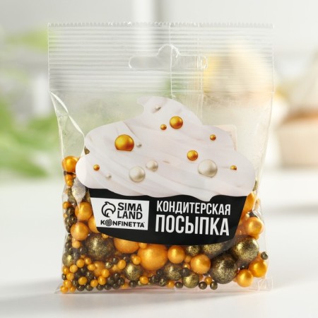 Sprinking confectionery soft: black, orange, 50 g.-1